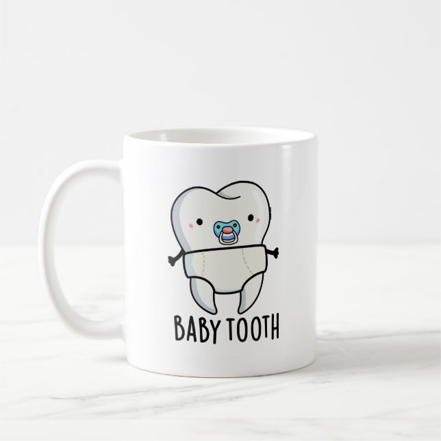 Mug Bébé Dent Drôle Dents Jeu de dents (Gauche)