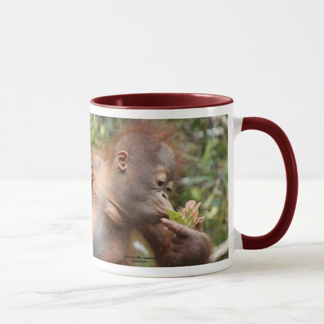 Mug Bébé d'orang-outan au Bornéo (Droite)