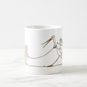 Mug Bébé et cigogne
