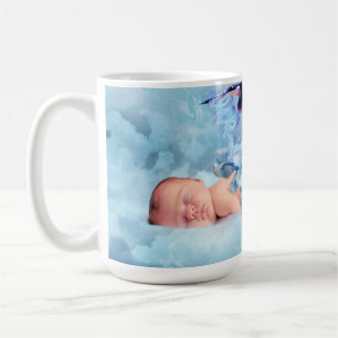 Mug Bébé et cigogne d'imaginaire