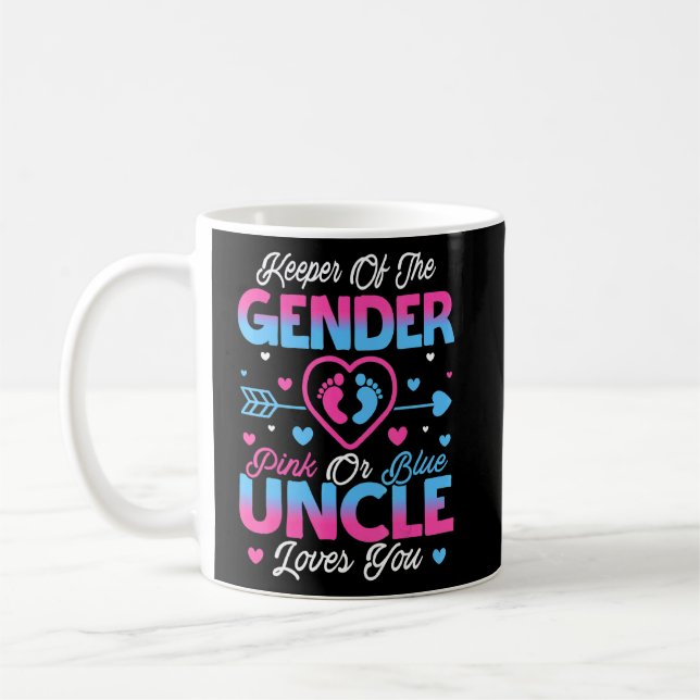 Mug Bébé Genre Révéler Douche Rose Ou Bleu Oncle Aime (Gauche)