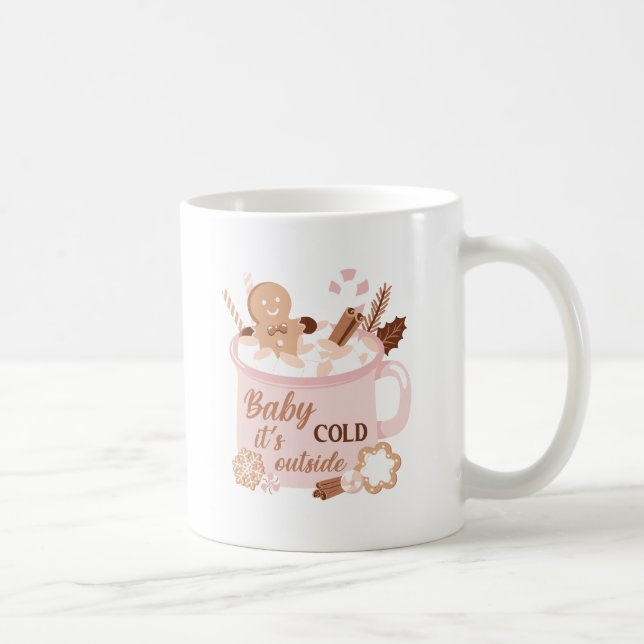 Mug Bébé Il fait froid dehors (Droite)