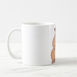 Mug Bébé mignon Capybara Hitching A Ride