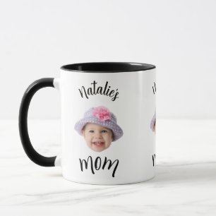 Mug Bébé Mignon Enfant Visage Photo Enfant Nom Maman