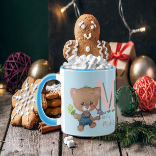 Mug Bébé mignon Ours Teddy Bleu clair