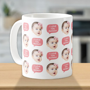 Mug Bébé mignon photo visage pour maman