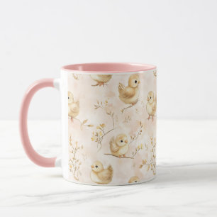 Mug Bébé mignon rose Pastel Motif d'aquarelle