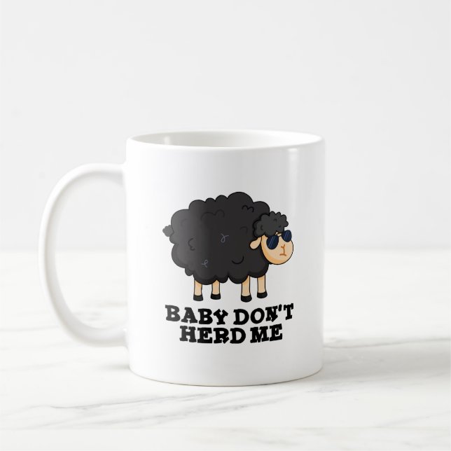 Mug Bébé Ne m'encombre pas Funny Black Sheep Pun (Gauche)