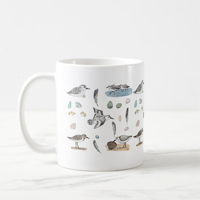 Mug Bécasseau de Sanderling (Gauche)