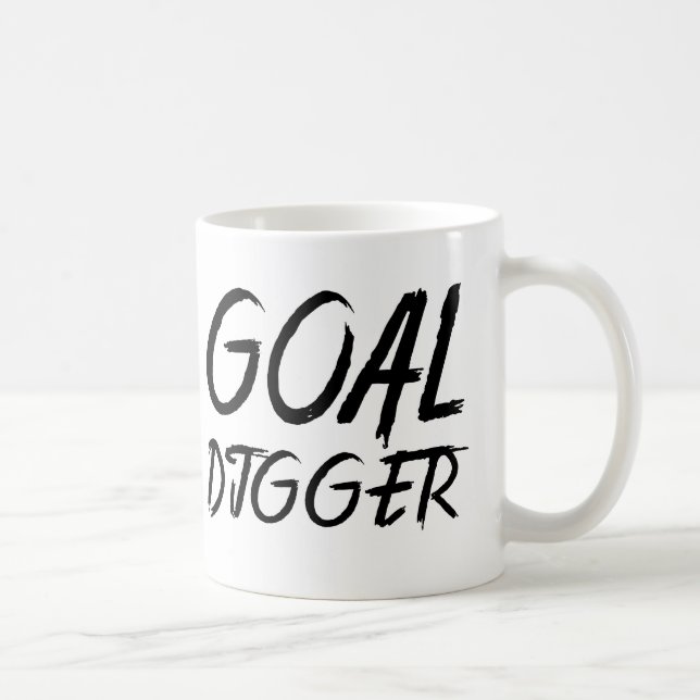 Mug Bêcheur de but - lettre de pinceau (Droite)