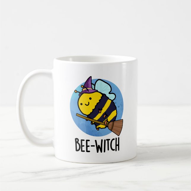Mug Bee-sorcière Funny Bee Pun (Gauche)