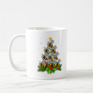 Mug Bee Tree Christmas Funny Bee Christmas Lover