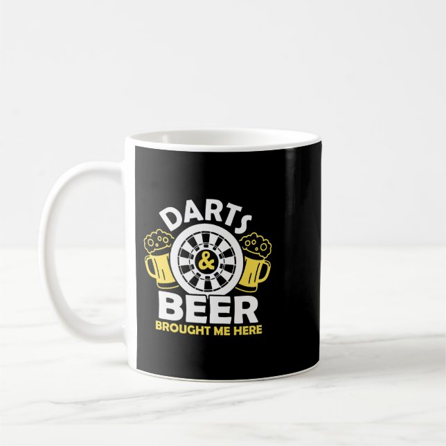 Mug Beer Darts et bière m'ont apporté ici Darts Player (Gauche)
