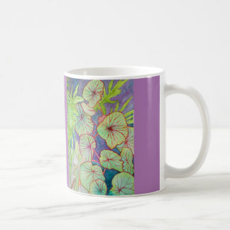 Mug Bégonia et philodendron d'aquarelle