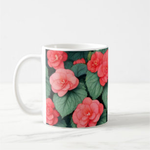 Mug Bégonia fleurs roses