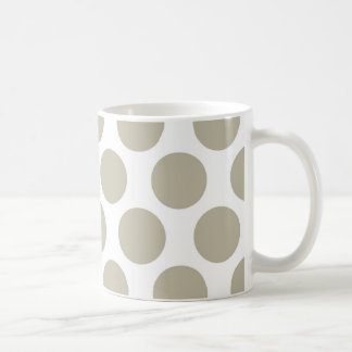 Mug Beige Polkadot de toile de jute