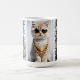 Mug Bel Animal Chat avec Lunettes de Soleil – Perso