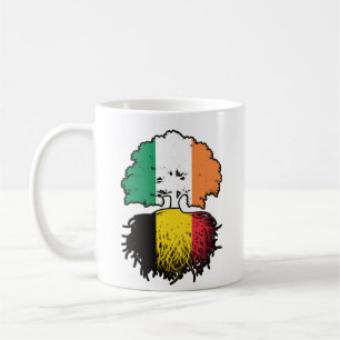 Mug Belgique Irlande Irlande Belgique Drapeau des raci
