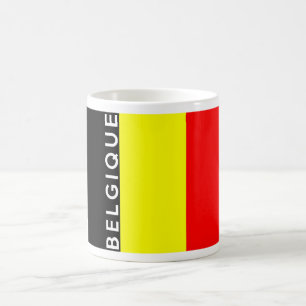 Mug belgique pays français nom du texte