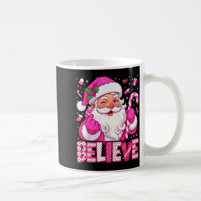 Mug Believe Cute Nk Santa Candy Cane Christmas Xmas Gi (Droite)
