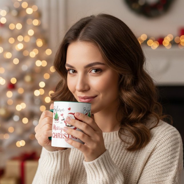 Mug Believe in Santa Merry Christmas Combo (Créateur téléchargé)