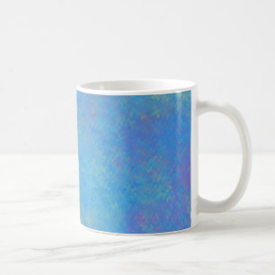 Mug Belle apparence de papier marbré bleu