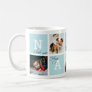 Mug Belle Appréciation Nanny 5 Photo Bleu clair