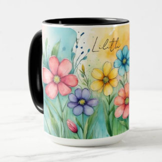 Mug Belle aquarelle florale