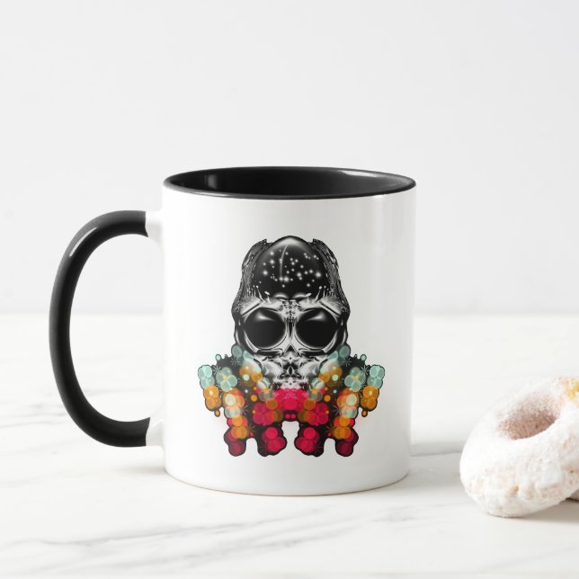 Mug Belle araignée automnale avec Casquette Dewdrop (Avec donut)