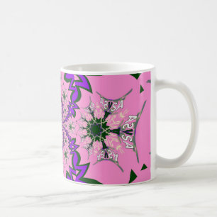 Mug Belle Bébé rose Floral Purple Shade Motif Art