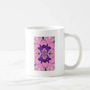 Mug Belle Bébé rose Floral Purple Shade Motif Art