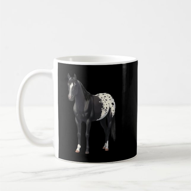 Mug Belle Blanche Noire Appaloosa Horse Lover Cadeau (Gauche)