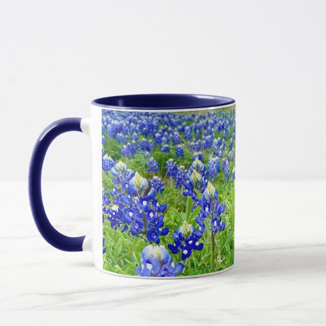 Mug Belle Bluebonnets Texas Photographie (Gauche)