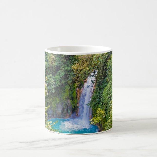 Mug Belle cascade bleue relaxante unique dans la jungl (Centre)