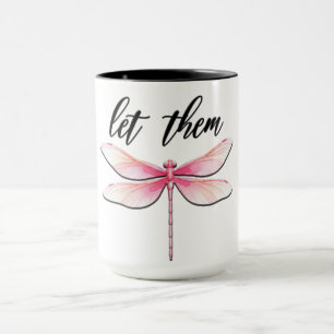 Mug Belle citation inspirante de libellule