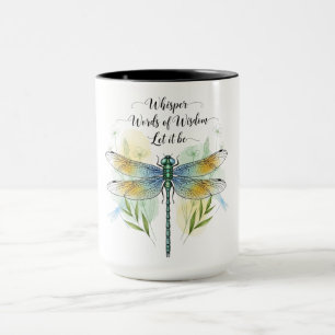 Mug Belle citation inspirante de libellule
