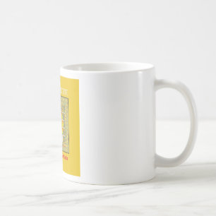 Mug Belle conception graphique extraordinaire jaune or