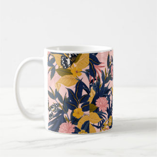 Mug Belle couture artistique douce motif tropical
