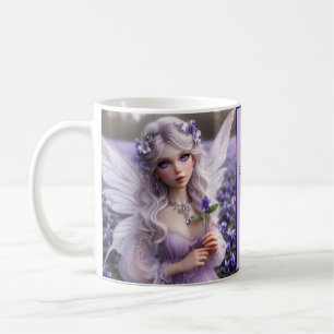 Mug Belle Fée de Février en Violets