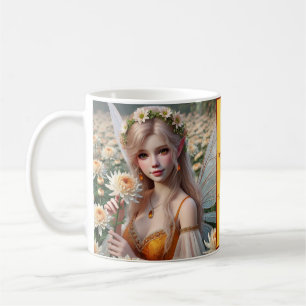 Mug Belle Fée Novembre en Chrysanthèmes