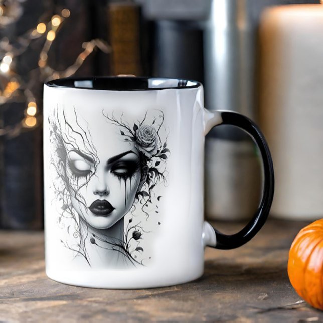 Mug Belle femme gothique (Créateur téléchargé)