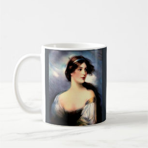 Mug belle femme victorienne décoiffée par le vent