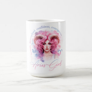 Mug Belle Fille Bélier Avec Traits