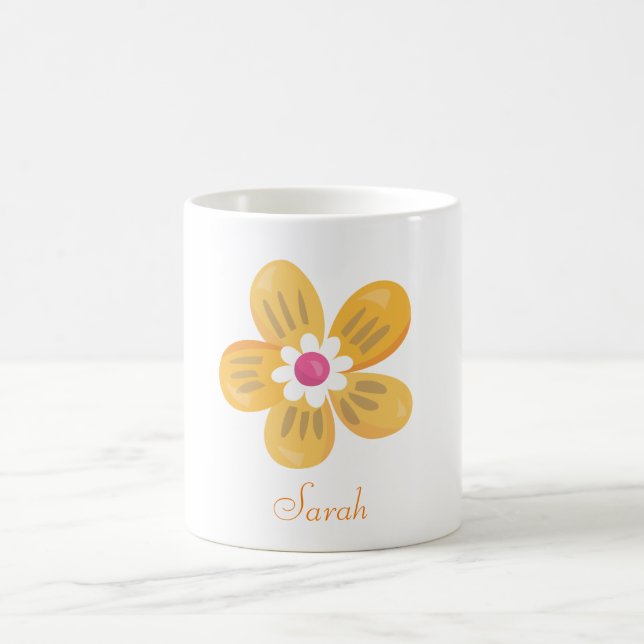 Mug Belle Fleur Orange (Centre)