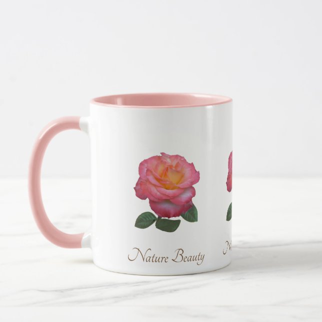 Mug Belle Fleur Rose (Gauche)