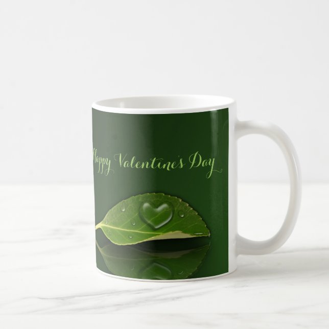 Mug Belle gouttelette d'eau en forme de coeur sur la f (Droite)