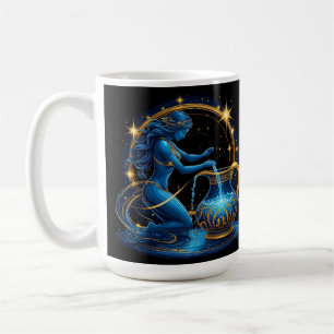 Mug Belle illustration numérique du signe du Verseau