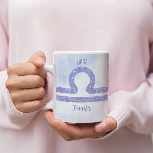 Mug Belle Libra Astrologie Signe Personnalisé Violet