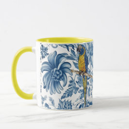 Mug Belle Macaw Peinte à la main en voie de disparitio