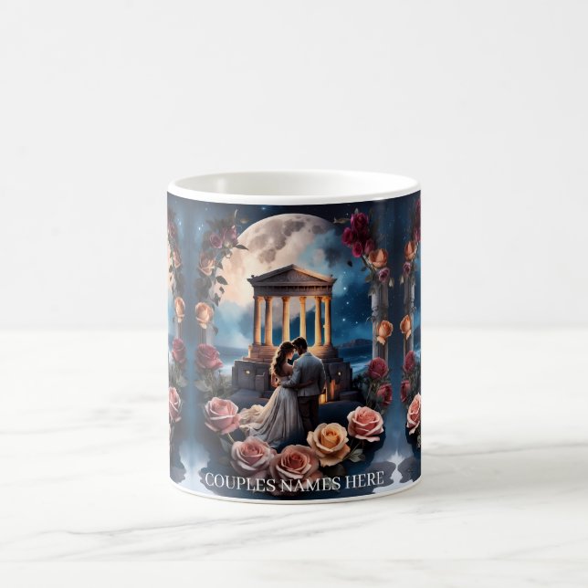 Mug Belle mariée et chambre debout au bord de la mer (Centre)